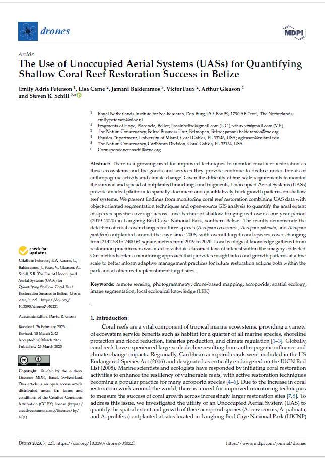 Measuring success for Caribbean acroporid restoration: key results from ten years of work in southern Belize
